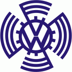 Первая версия логотипа VW Первая версия логотипа VW