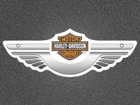 Обои с логотипом «Harley Davidson» *