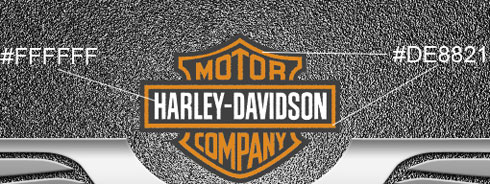 Обои с логотипом «Harley Davidson» *