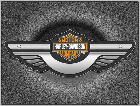 Обои с логотипом «Harley Davidson» *