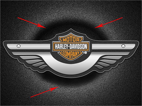 Обои с логотипом «Harley Davidson» *