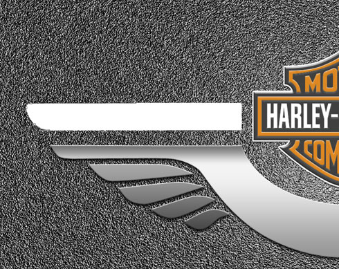 Обои с логотипом «Harley Davidson» *