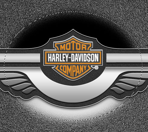 Обои с логотипом «Harley Davidson» *