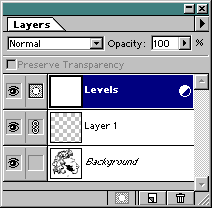 Палитра Layers
