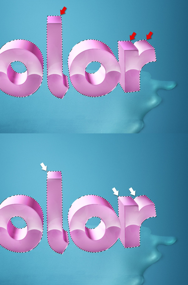 3D текст c фантастическими цветами — Часть I