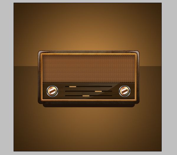 Дизайн иконки Старинного Радио